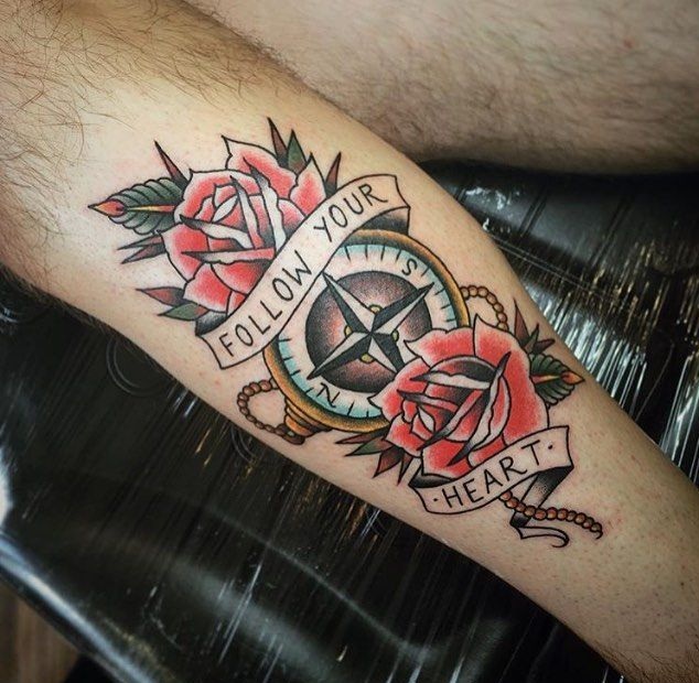 28 Compass Tattoo Ideas 2025: Designs for Men and Women, Anchor, Traditional and More