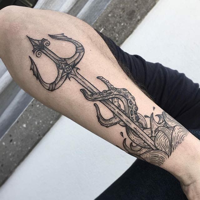 Poseidon Tattoo 26 Ideas 2025: Powerful Greek Mythology Designs for Men Featuring Sleeve