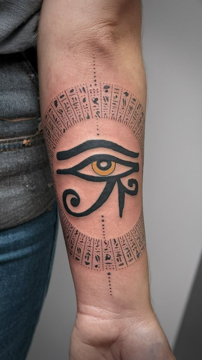 30 Eye of Horus Tattoo Ideas 2025: Design Meaning, Feminine &#038; Men Styles