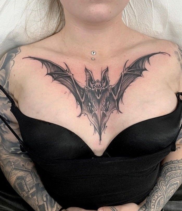 Bat Tattoo 25 Ideas in 2025 – A Collection of Stencil, Gothic, Old School, and Simple Arm and Chest Tattoos