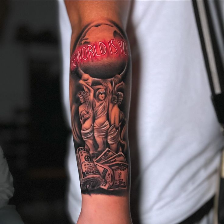 25 The World Is Yours Tattoo Ideas 2025: Scarface Designs, Forearm, Leg &#038; Women Tattoos