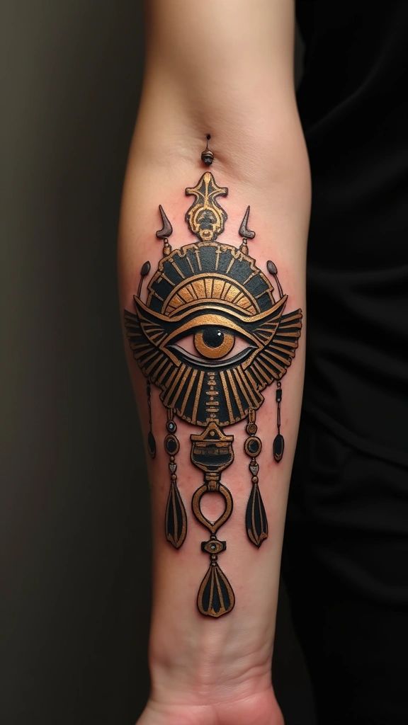 30 Eye of Horus Tattoo Ideas 2025: Design Meaning, Feminine &#038; Men Styles