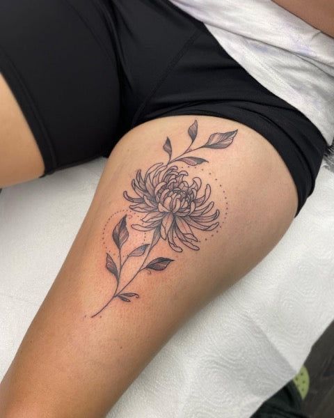 32 Chrysanthemum Tattoo Ideas 2025: Japanese Traditional, Fineline, Sleeve, Stencil, Red And Black