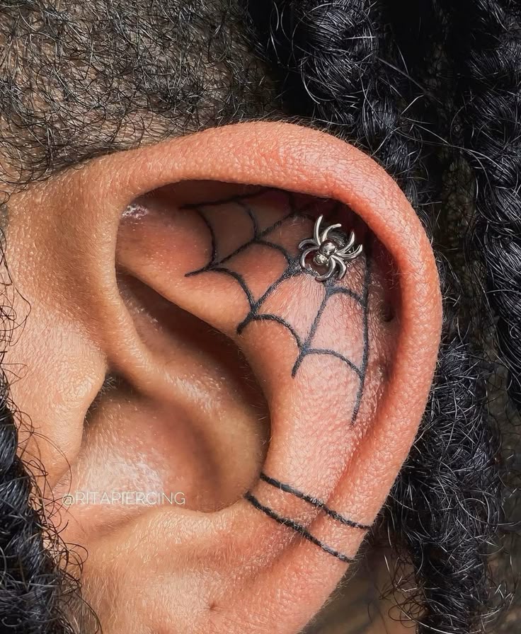 27 Spider Web Tattoo Ideas 2025 for Men and Women – Shoulder, Full Sleeve, Stencil Designs