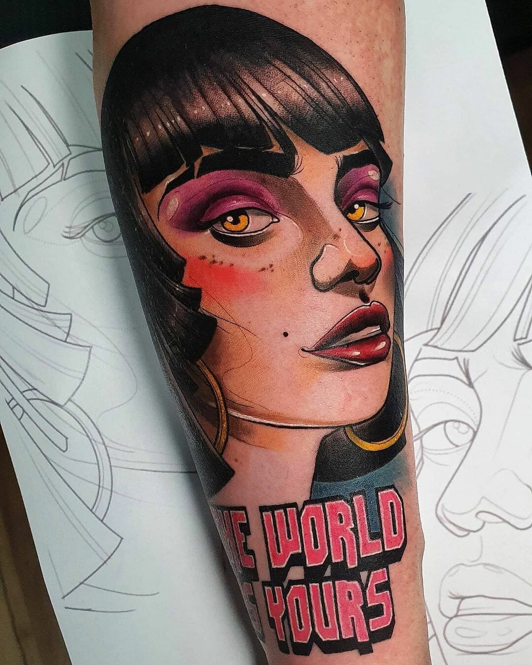 25 The World Is Yours Tattoo Ideas 2025: Scarface Designs, Forearm, Leg &#038; Women Tattoos
