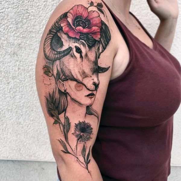 25 Aries Tattoo Ideas 2025 for Men &#038; Women – Unique Minimalist Designs, Zodiac Symbols