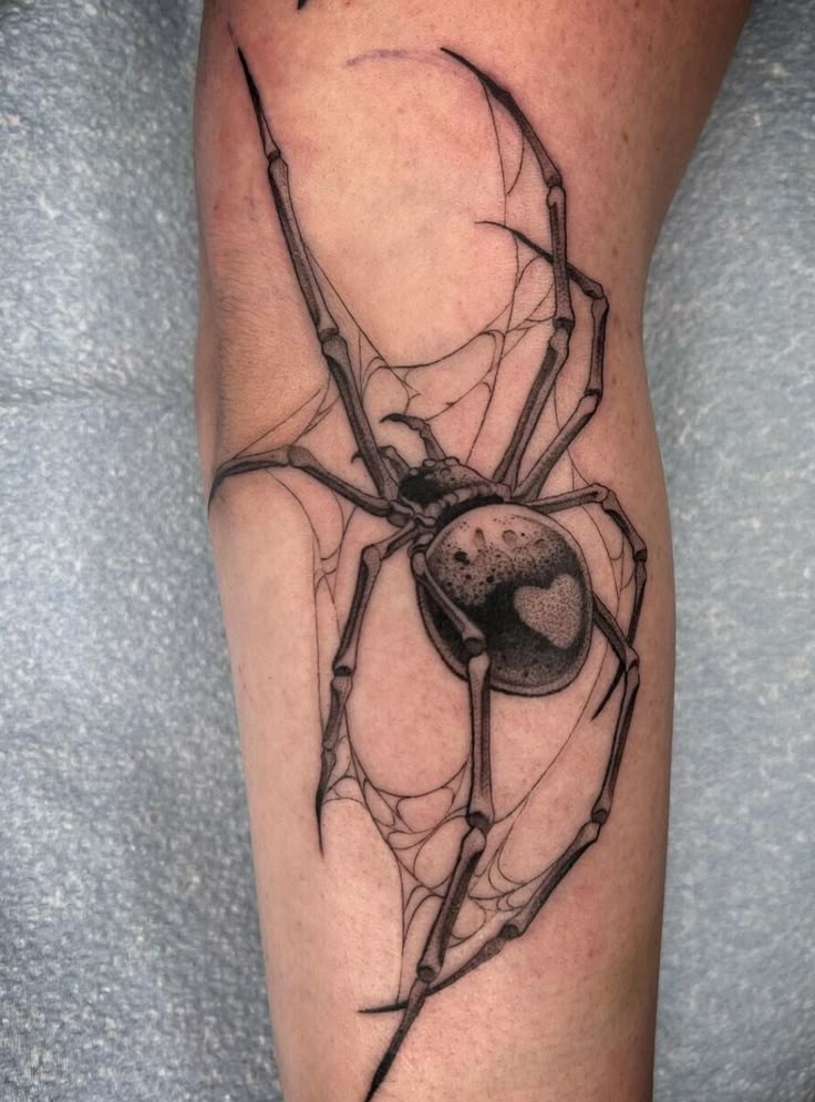 27 Spider Web Tattoo Ideas 2025 for Men and Women – Shoulder, Full Sleeve, Stencil Designs