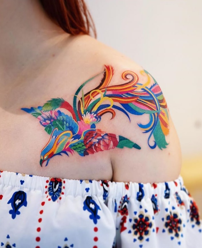 26 Shoulder Tattoo Ideas 2025 Women and Men &#8211; Ornamental, Fine Line, Eagle, Stencil, and More
