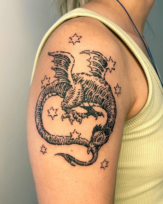 29 Dragon Tattoo Ideas 2025 for Men and Women – Abstract, Realistic, Shoulder and Arm Designs