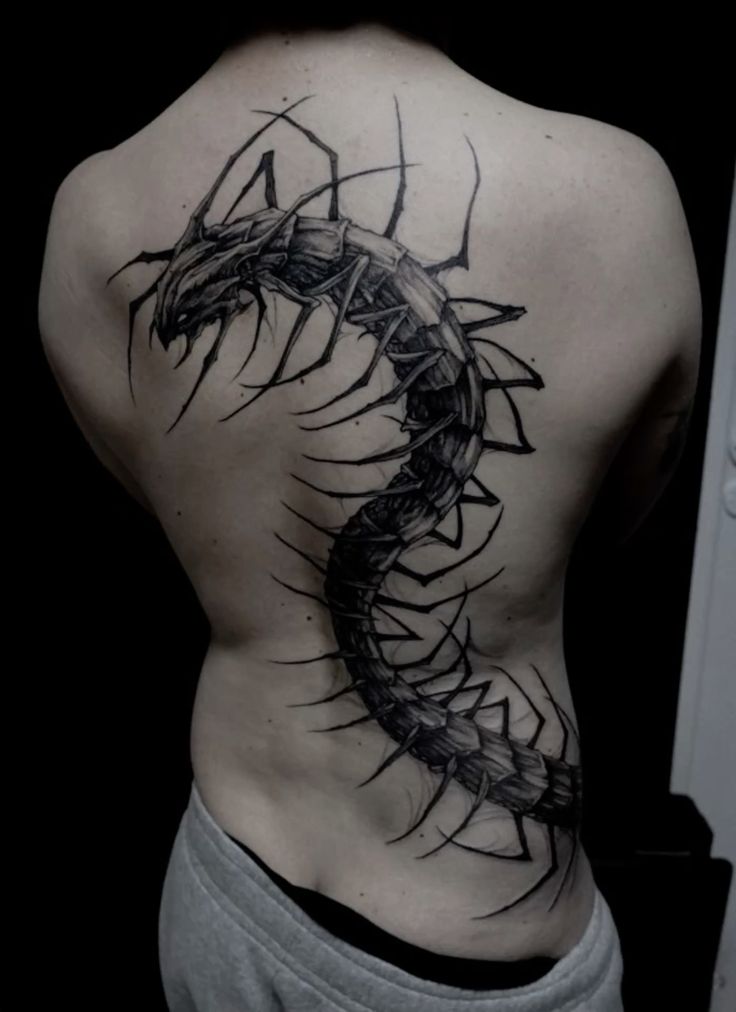 31 Centipede Tattoo Ideas 2025: Blackwork, Traditional, Tokyo Ghoul, Spider Lily, Skull, Giant Back