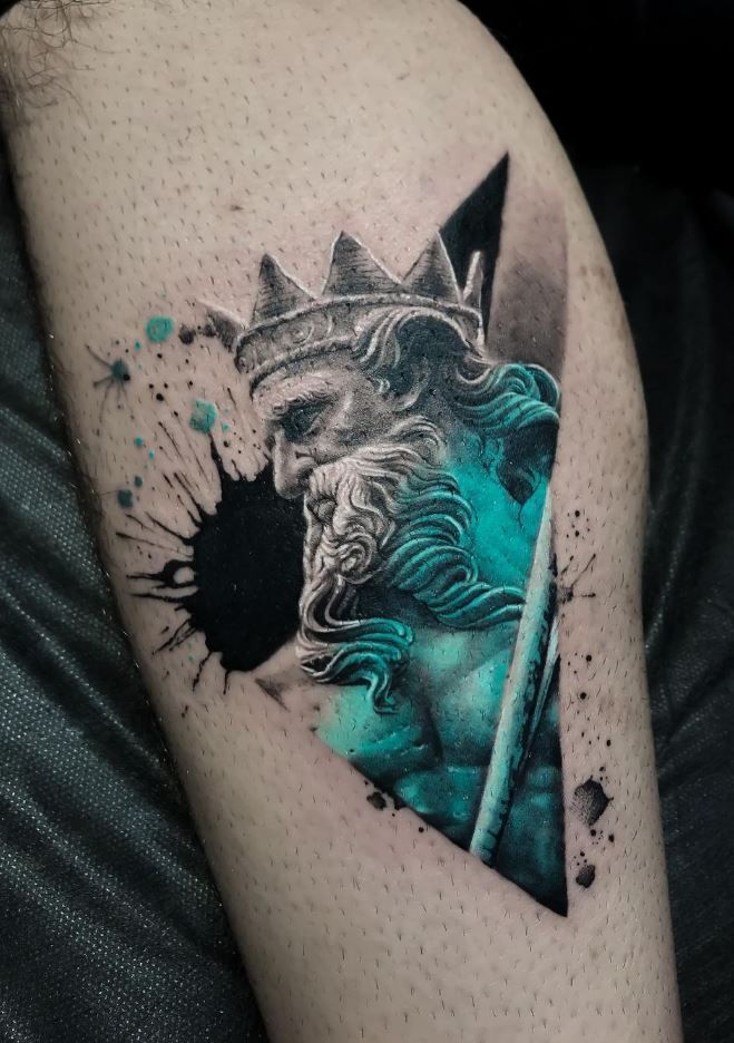 Poseidon Tattoo 26 Ideas 2025: Powerful Greek Mythology Designs for Men Featuring Sleeve