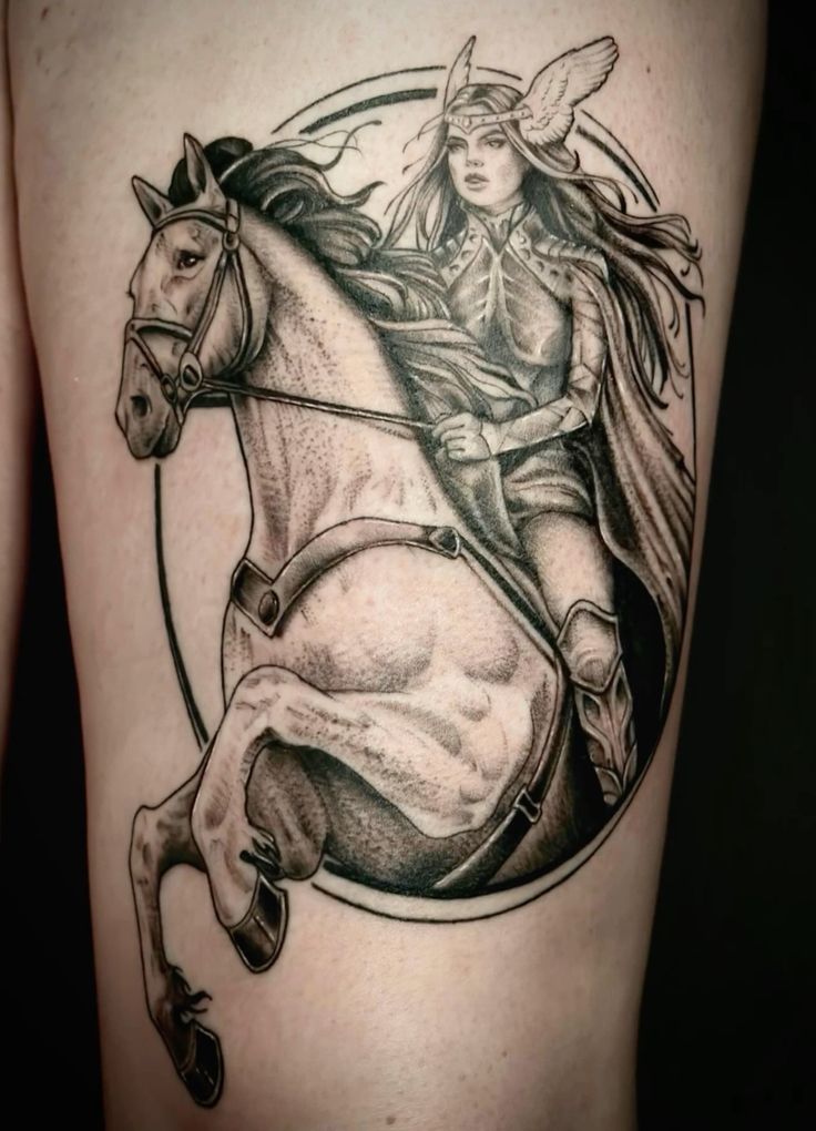 27 Norse Mythology Tattoo Valkyries Ideas Featuring Female Warriors &#038; Symbolic Designs