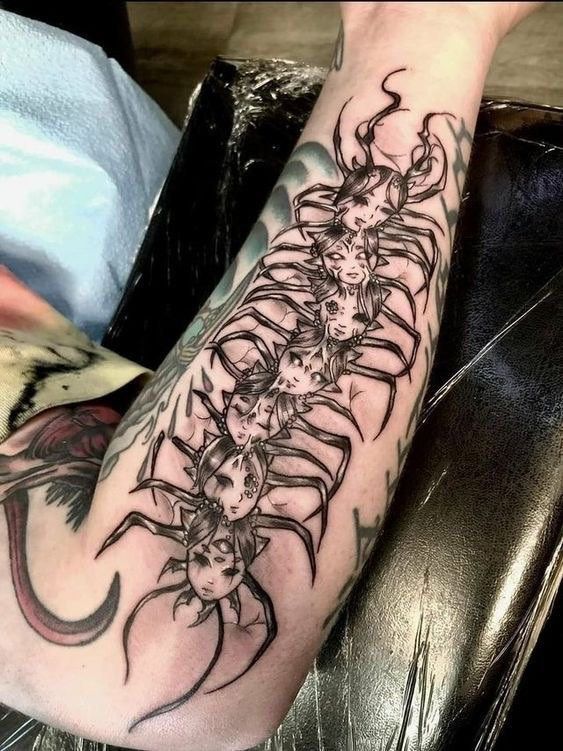 31 Centipede Tattoo Ideas 2025: Blackwork, Traditional, Tokyo Ghoul, Spider Lily, Skull, Giant Back