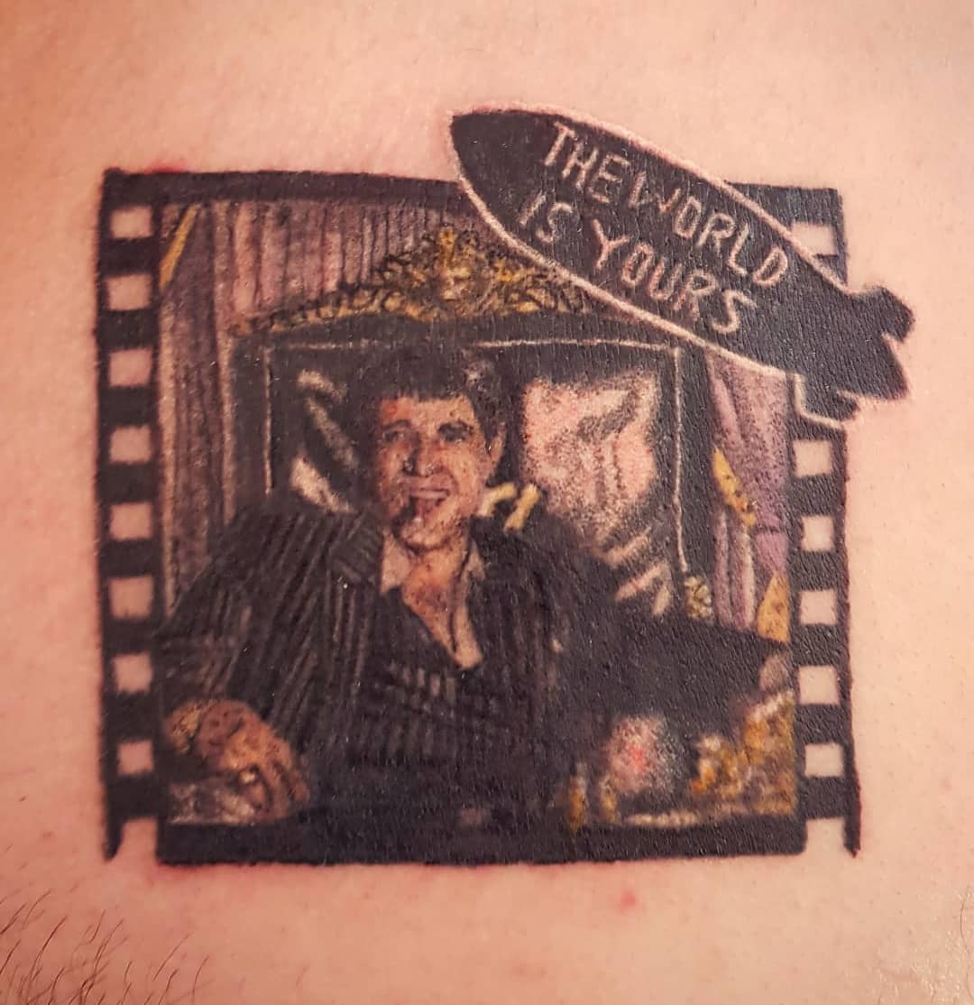 25 The World Is Yours Tattoo Ideas 2025: Scarface Designs, Forearm, Leg &#038; Women Tattoos