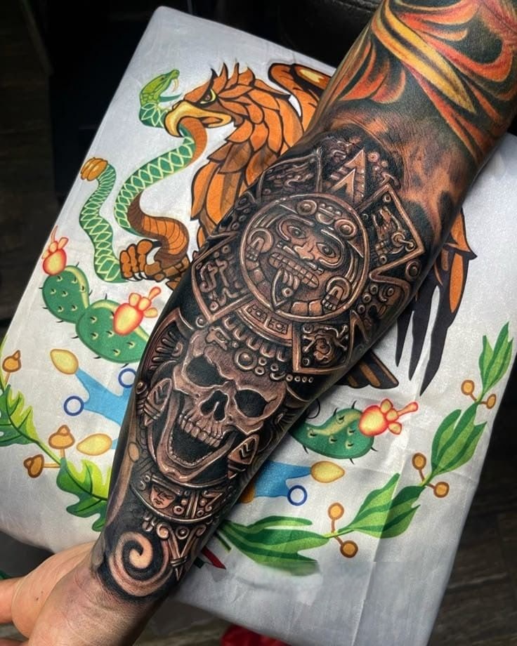Aztec Tattoo 25 Ideas 2025: Mexican Art Traditional Designs For Men and Women