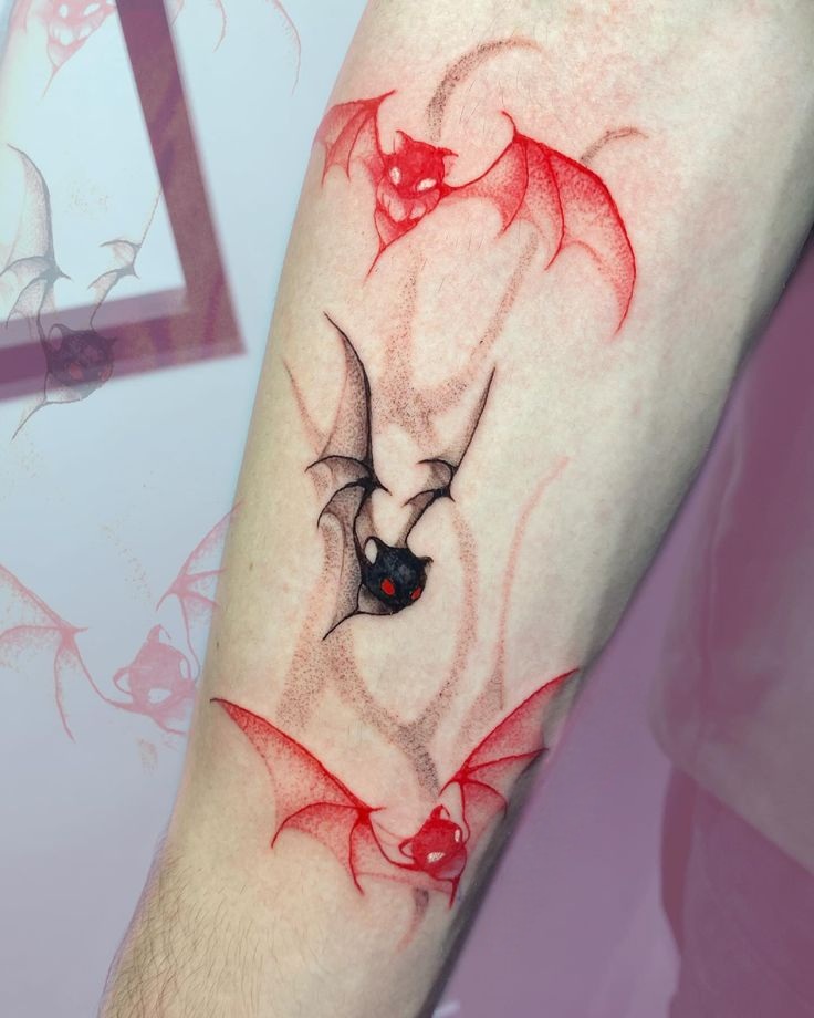 Bat Tattoo 25 Ideas in 2025 – A Collection of Stencil, Gothic, Old School, and Simple Arm and Chest Tattoos