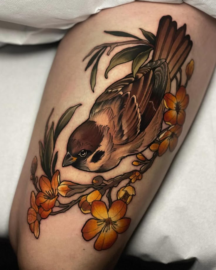 29 Sparrow Tattoo Ideas 2025: Traditional, Men Arm and Hand Designs, Meaningful Bird Tattoos