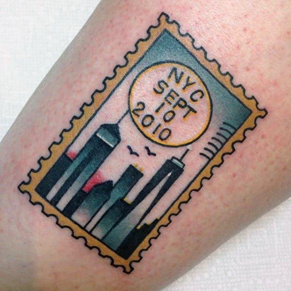 30 Unique Stamp Tattoo Ideas 2025 with Travel, Floral, Vintage, Fine Line, and Matching Postage Designs