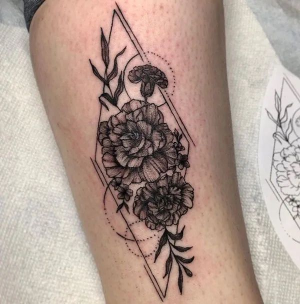 26 Marigold Tattoo Ideas 2025 for Every Style – Fineline, Realistic, Black and White, Traditional, and Color Designs