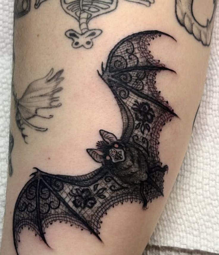 Bat Tattoo 25 Ideas in 2025 – A Collection of Stencil, Gothic, Old School, and Simple Arm and Chest Tattoos
