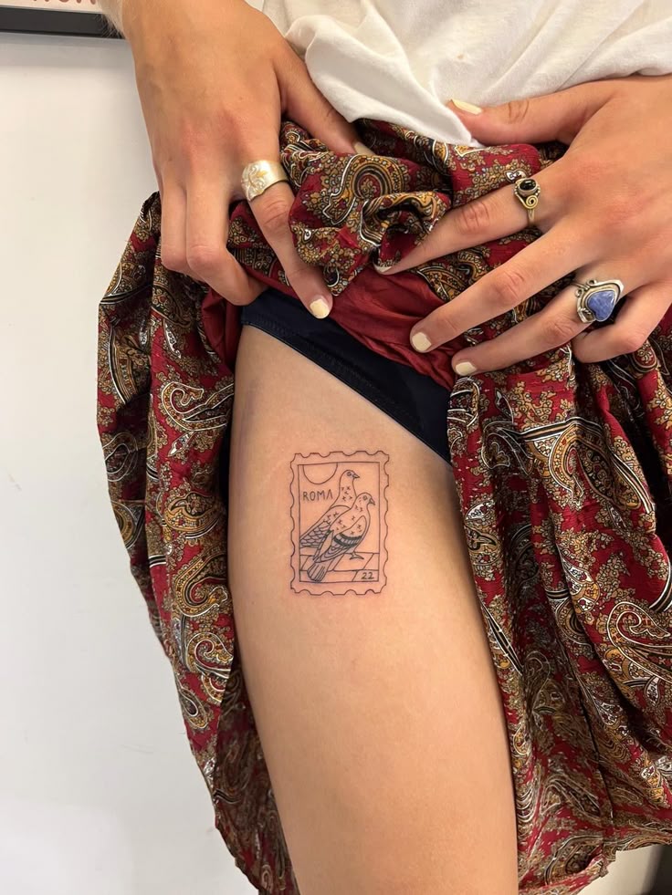 30 Unique Stamp Tattoo Ideas 2025 with Travel, Floral, Vintage, Fine Line, and Matching Postage Designs