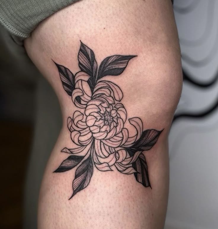 32 Chrysanthemum Tattoo Ideas 2025: Japanese Traditional, Fineline, Sleeve, Stencil, Red And Black