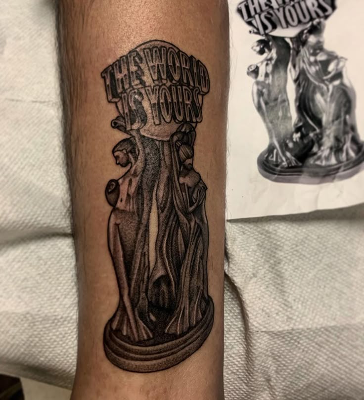 25 The World Is Yours Tattoo Ideas 2025: Scarface Designs, Forearm, Leg &#038; Women Tattoos