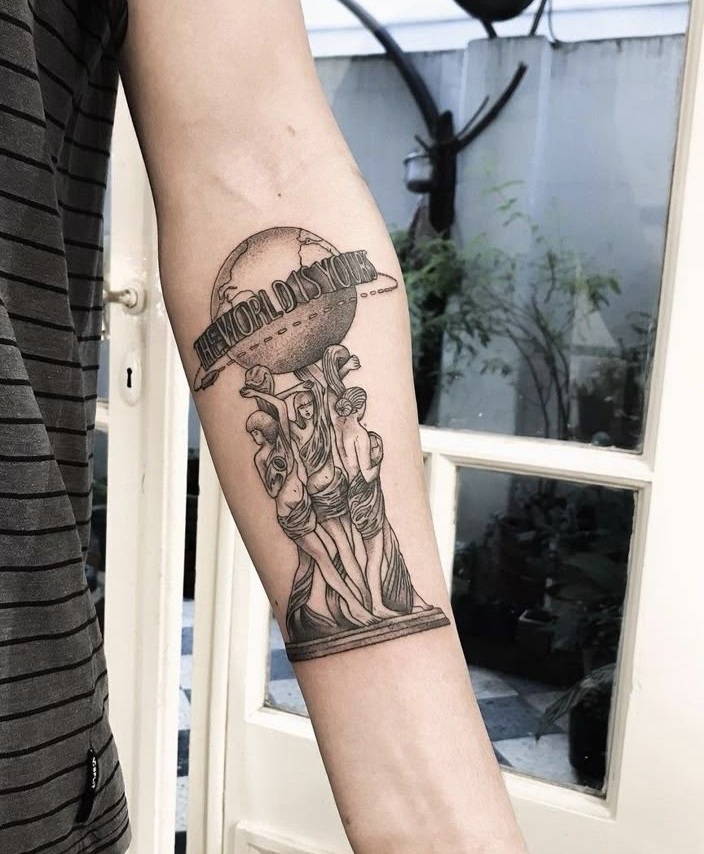 25 The World Is Yours Tattoo Ideas 2025: Scarface Designs, Forearm, Leg &#038; Women Tattoos