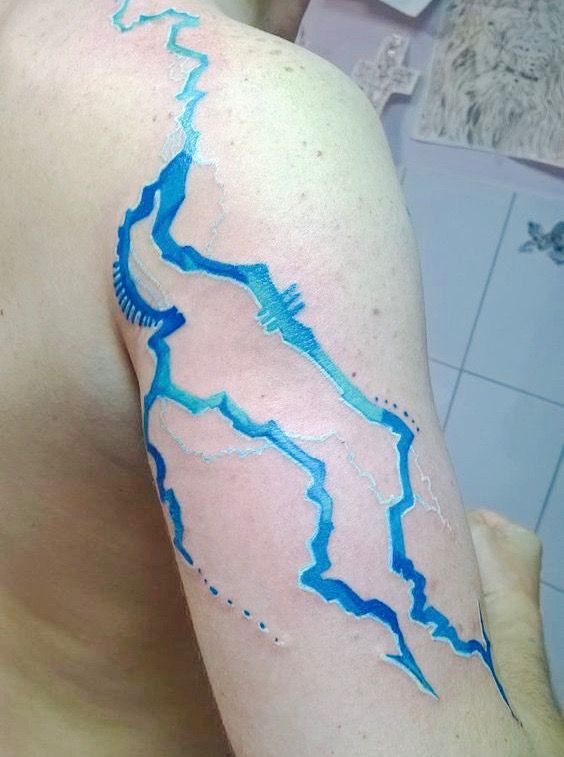 28 Lightning Tattoo Ideas 2025 for Men and Women: Arm, Shoulder, Chest, Hand, and Leg Designs