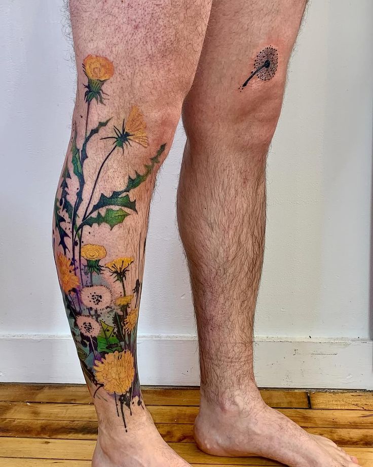 Dandelion Tattoo 24 Ideas 2025 with Fine Line, Fairy Blowing, Tiny Black and White Designs