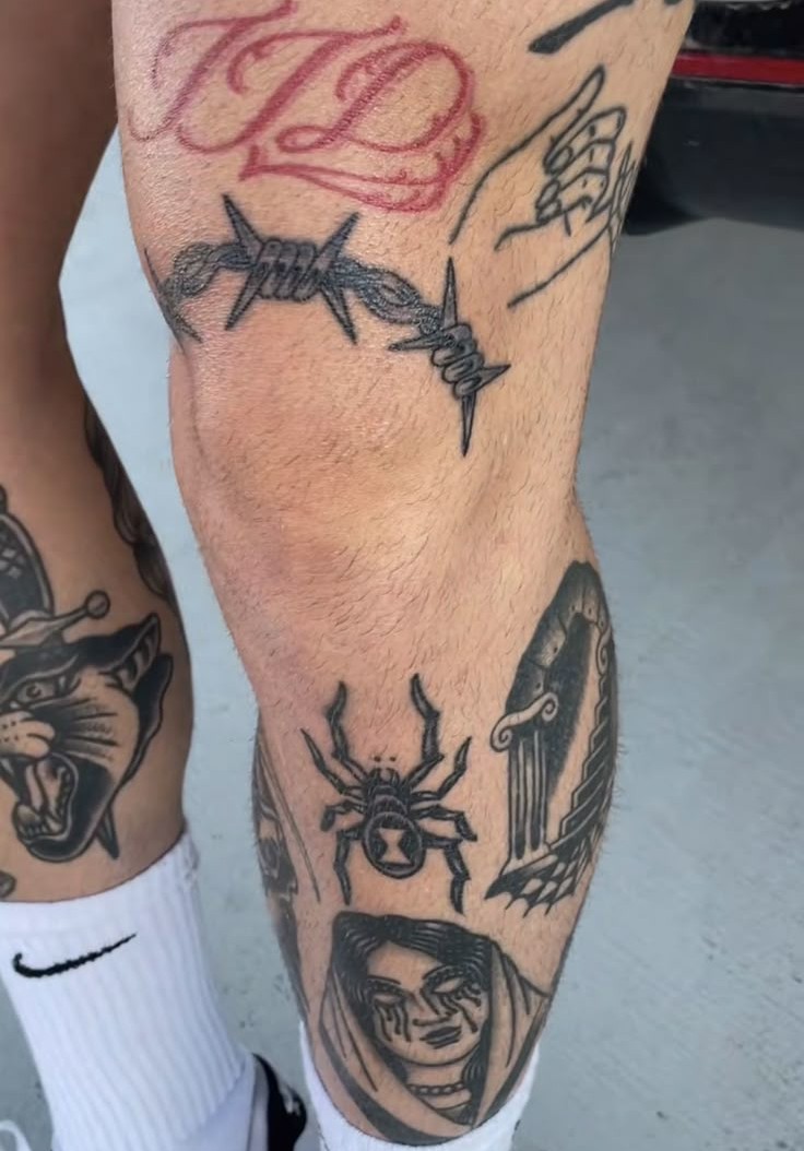 29 Unique Knee Tattoo Ideas 2025: Traditional, Japanese, Gothic, Flower, Skull on Moth, Symmetrical Designs