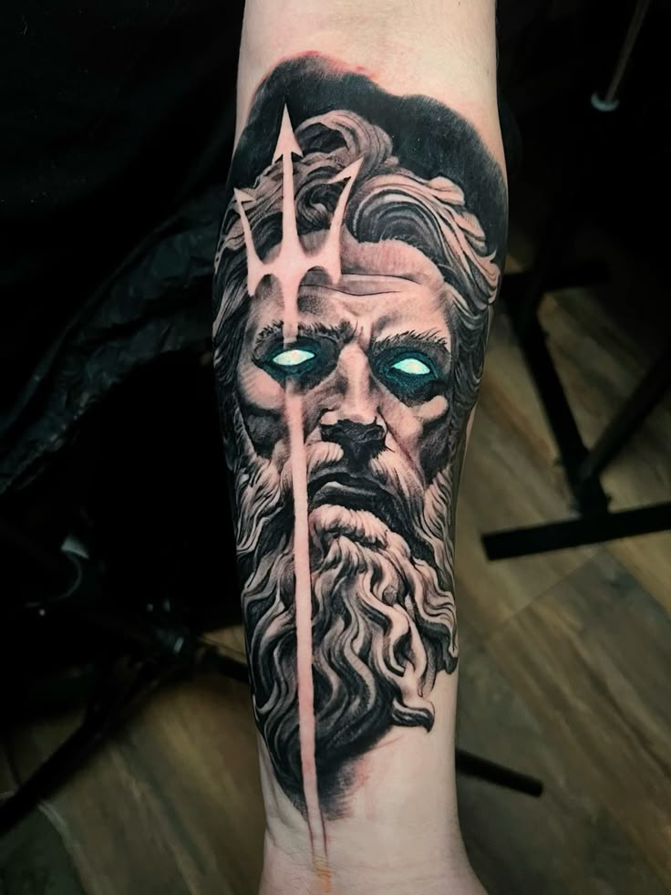 Poseidon Tattoo 26 Ideas 2025: Powerful Greek Mythology Designs for Men Featuring Sleeve