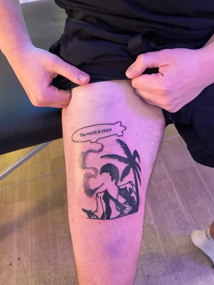 25 The World Is Yours Tattoo Ideas 2025: Scarface Designs, Forearm, Leg &#038; Women Tattoos