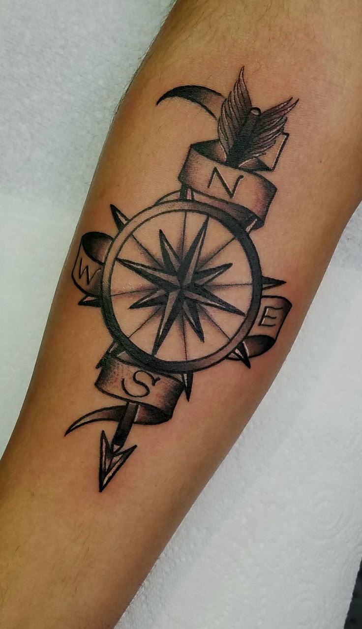 28 Compass Tattoo Ideas 2025: Designs for Men and Women, Anchor, Traditional and More