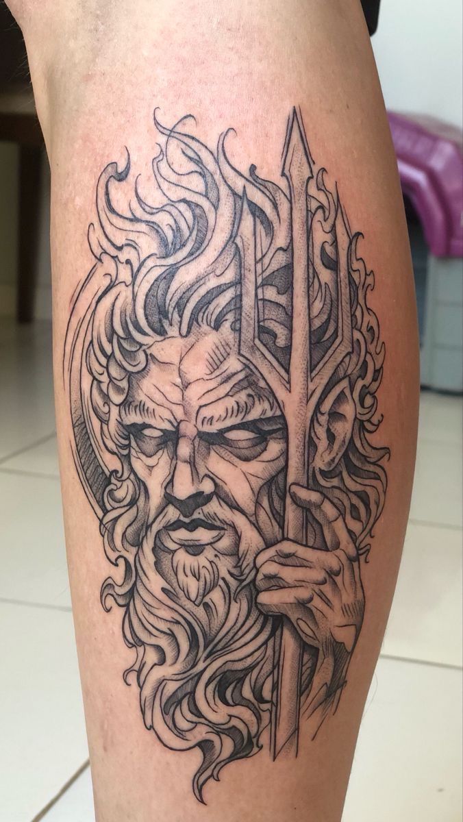 Poseidon Tattoo 26 Ideas 2025: Powerful Greek Mythology Designs for Men Featuring Sleeve