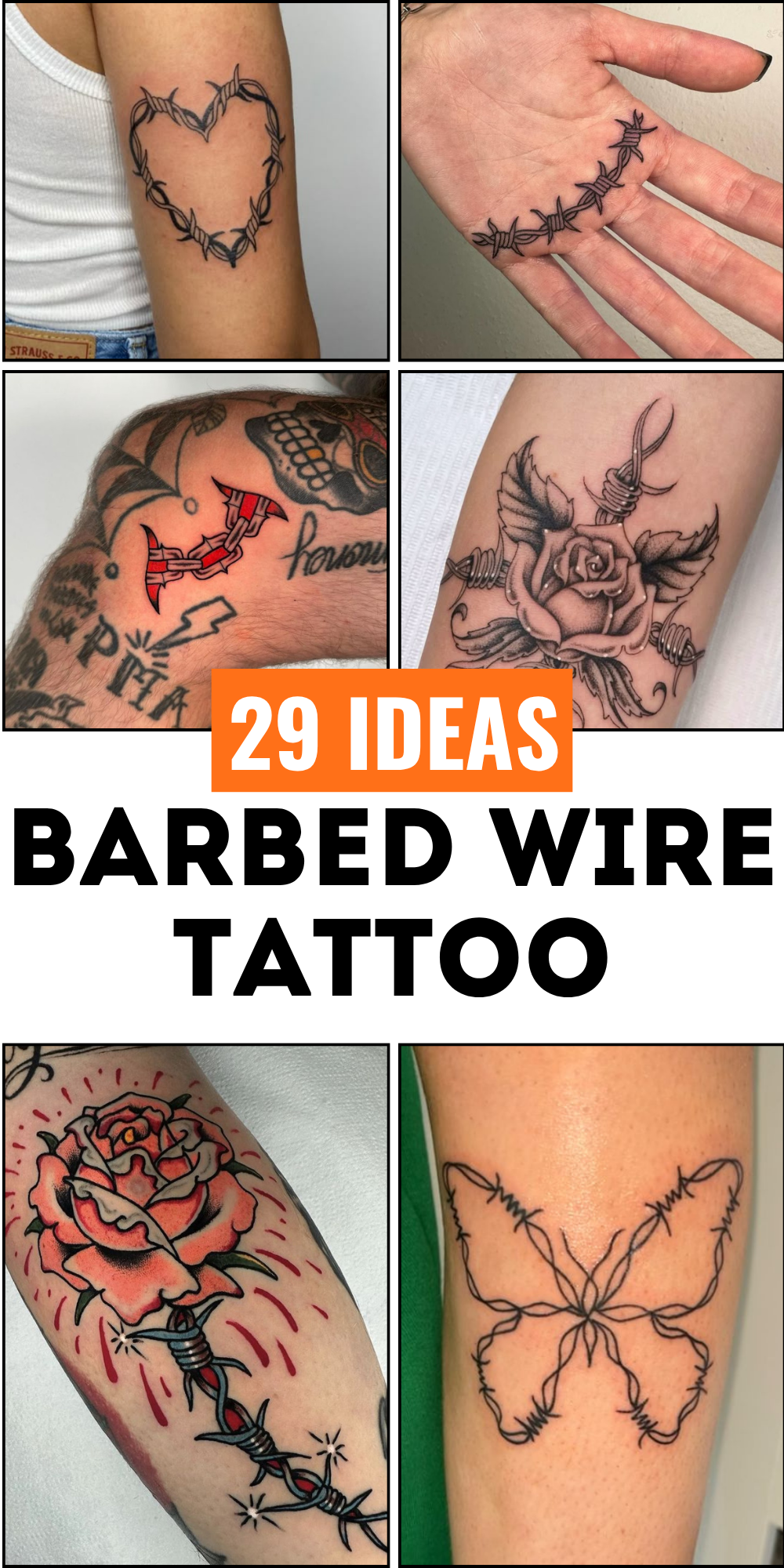 Barbed Wire Tattoo Ideas 2025: Bold Designs for Women and Men Featuring Hearts, Skulls and More