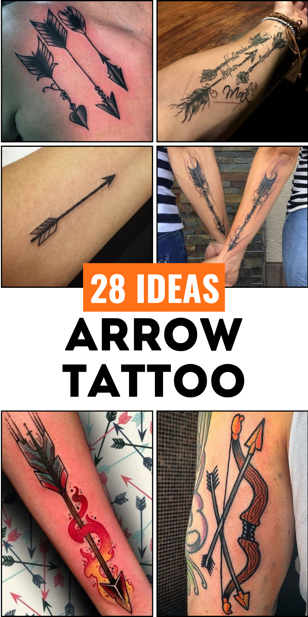 28 Arrow Tattoo Ideas 2025 for Women &#038; Men – Meaningful Designs &#038; Friendship Tattoos
