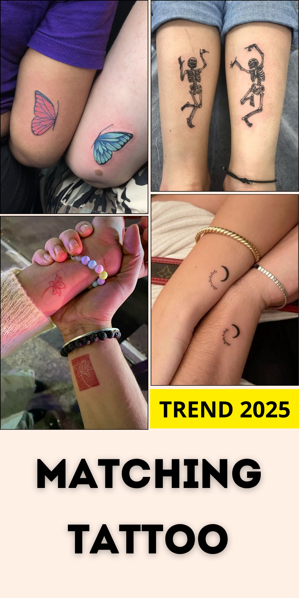 28 Matching Tattoo Ideas 2025 for Everyone – Cute, Unique, Silly, and Meaningful Ink You&#8217;ll Love