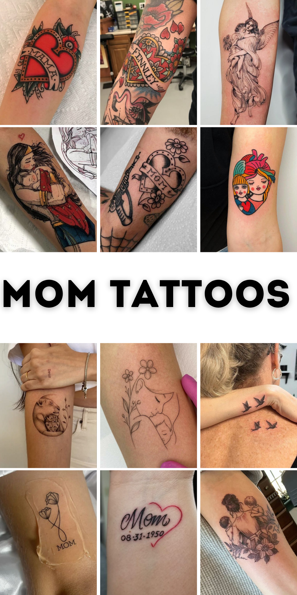 Mom Tattoos Ideas 2025: Fresh Tattoos Ideals of Daughter, Son, Traditional, Simple, and Grief Inkige
