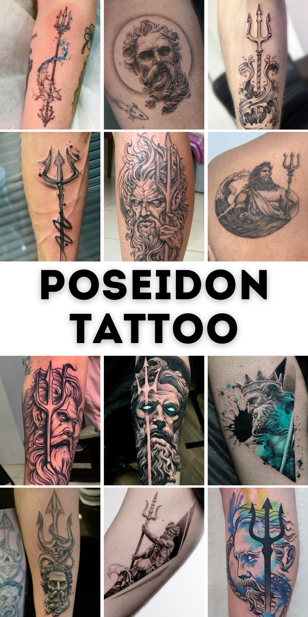 Poseidon Tattoo 26 Ideas 2025: Powerful Greek Mythology Designs for Men Featuring Sleeve