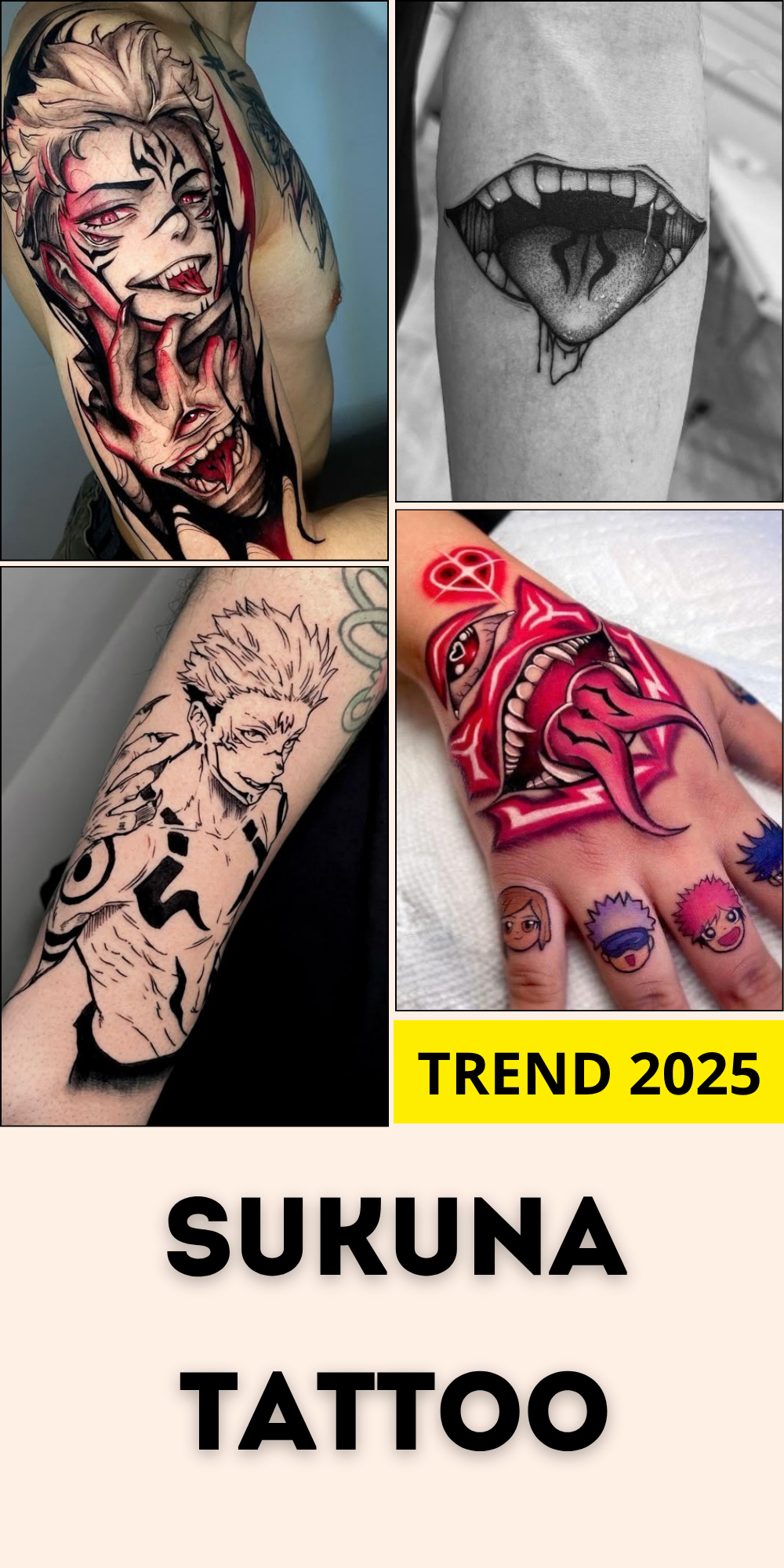 29 Unique Sukuna Tattoo Designs to Try on Your Arms, Hands, Face, Back, Legs, or Signified Parts in 2025