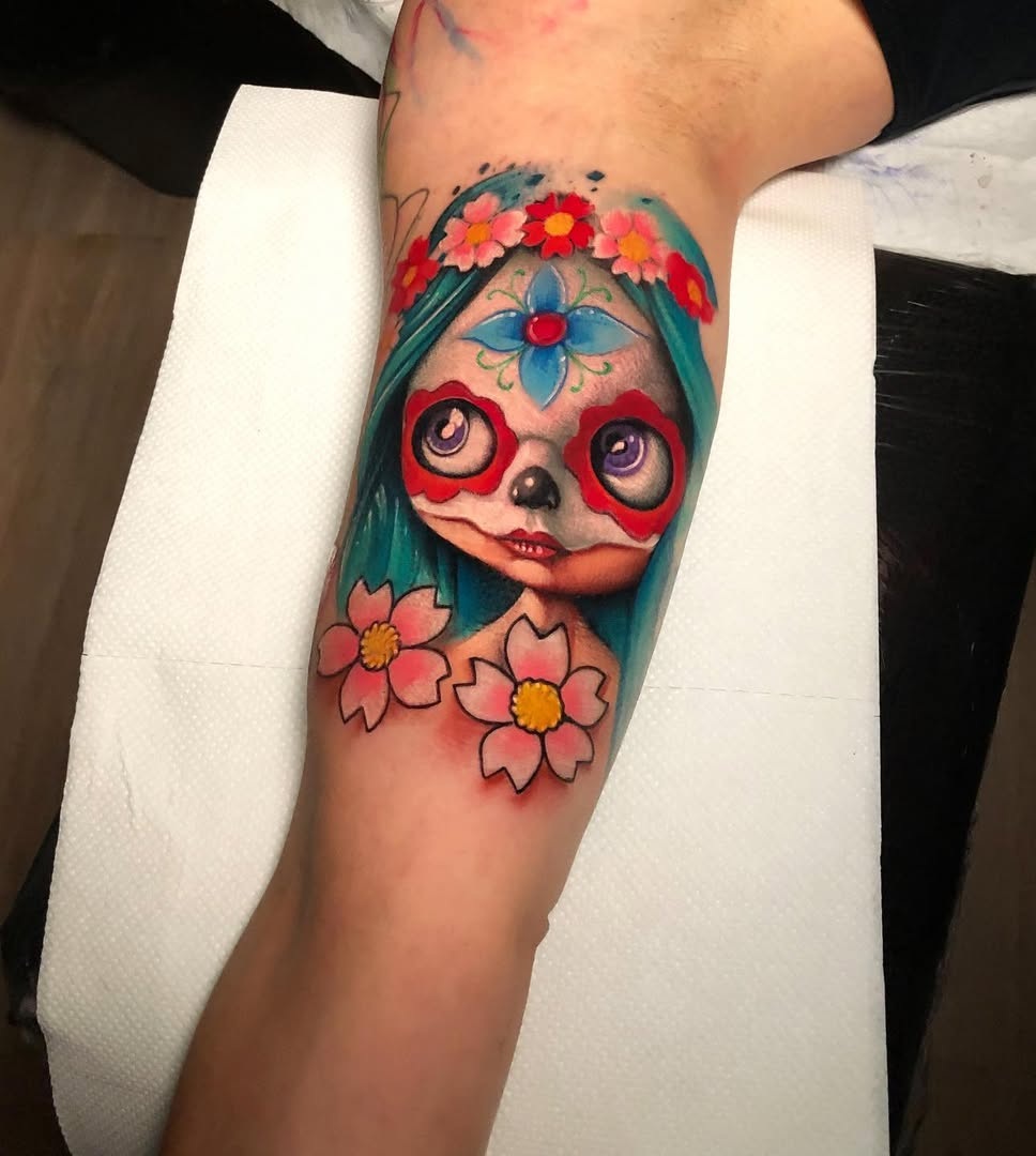 27 Sugar Skull Tattoo Designs for Women and Men 2025 – Color, Black &#038; White, Tiny