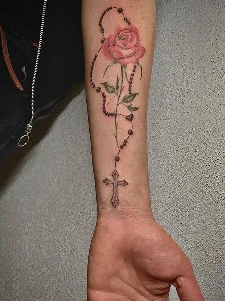 26 Rosary Tattoo Ideas 2025 for Wrist, Hand, Foot, Arm, and Ankle – Women Sleeve &#038; Men Sleeve Styles