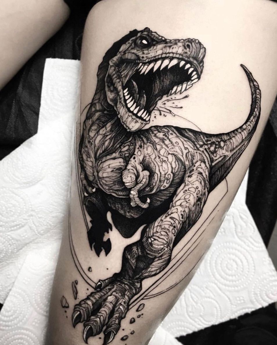 29 Dinosaur Tattoo Ideas 2025 Cute, Sleeve, Realistic, Fine Line, Flash, Neo Traditional, And More