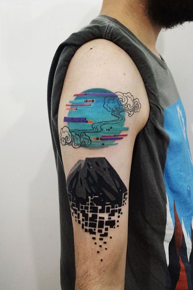 Abstract Tattoo Ideas 2025: 30 Unique Designs, Fineline, Geometric &#038; Black Work Designs