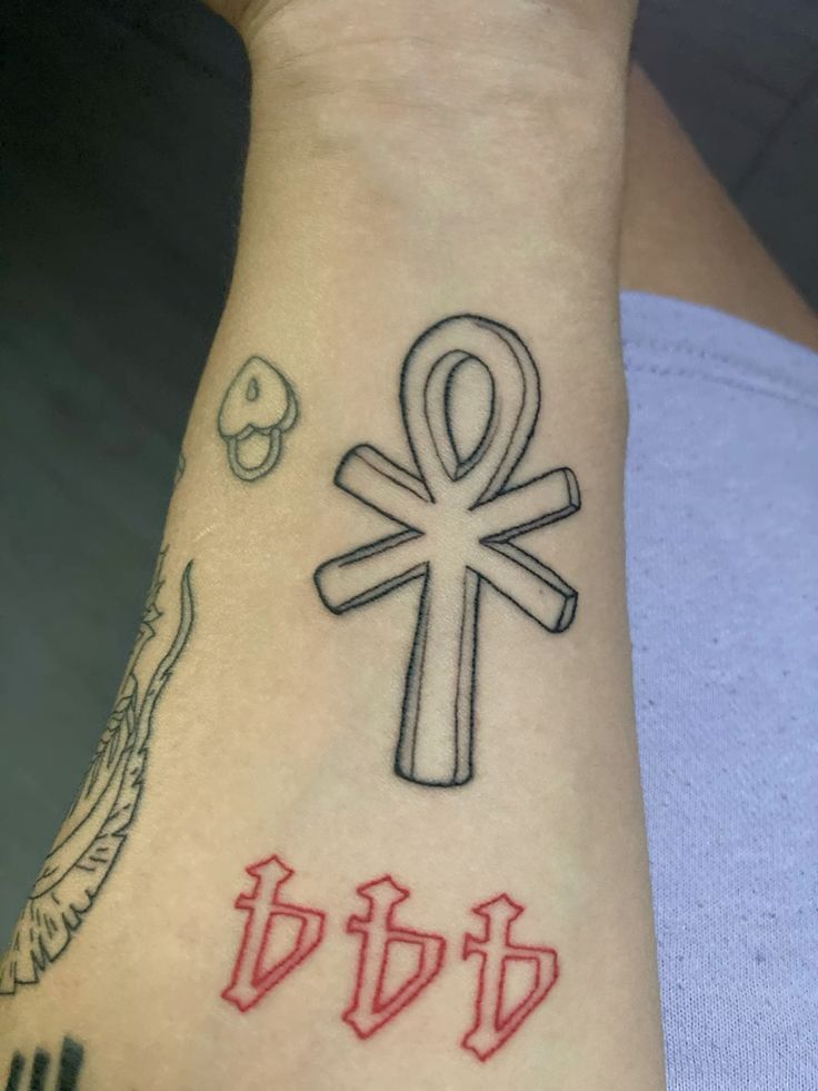 27 Ankh Tattoo Ideas 2025 with Eye of Horus, Spine, Chest, Minimalist Symbolic Ink