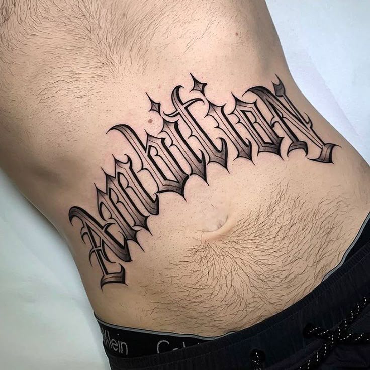 26 Lettering Tattoo Ideas 2025 for Men: Bold Fonts, Chicano, Japanese, Vertical, Fine Line &#038; More