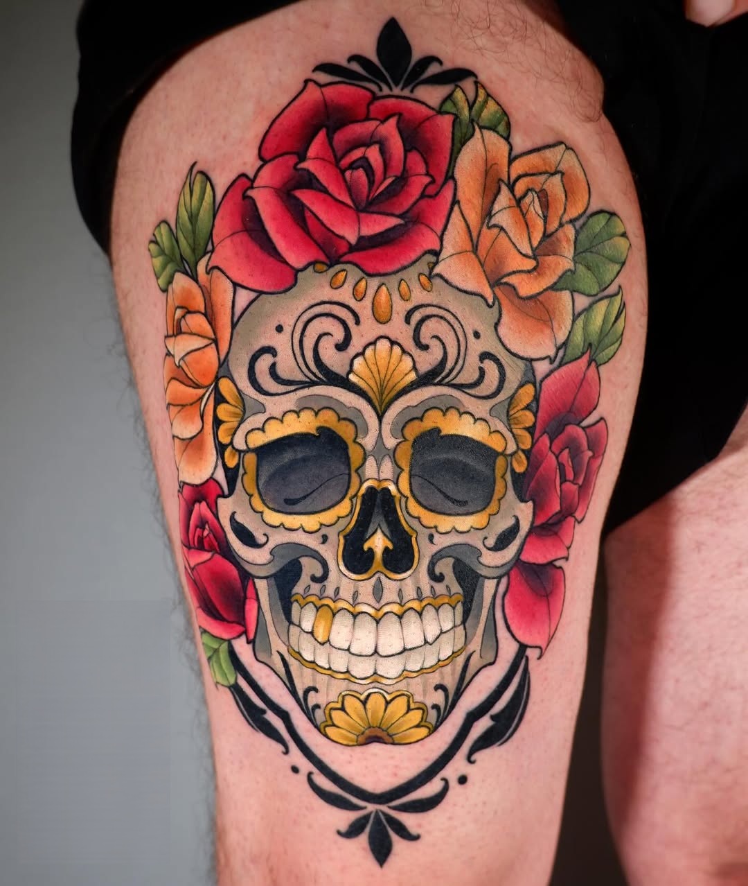 27 Sugar Skull Tattoo Designs for Women and Men 2025 – Color, Black &#038; White, Tiny