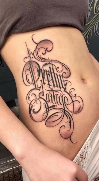 26 Lettering Tattoo Ideas 2025 for Men: Bold Fonts, Chicano, Japanese, Vertical, Fine Line &#038; More