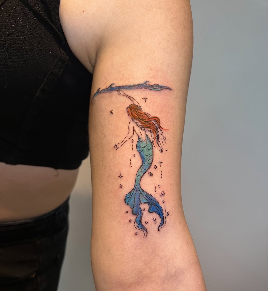 27 Mermaid Tattoo Ideas 2025 With Minimalist, Traditional, Afro, Siren, and Barbie-Inspired Designs